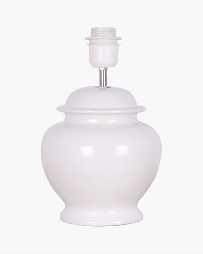 Ceramic Table Lamp for Bedroom Living Room ,Modern Pleated Lampshade Bedside Light , Nightstand Lamp for Home Office, Minimalist Nordic Style Accent Lighting Décor, White Pleated Shade