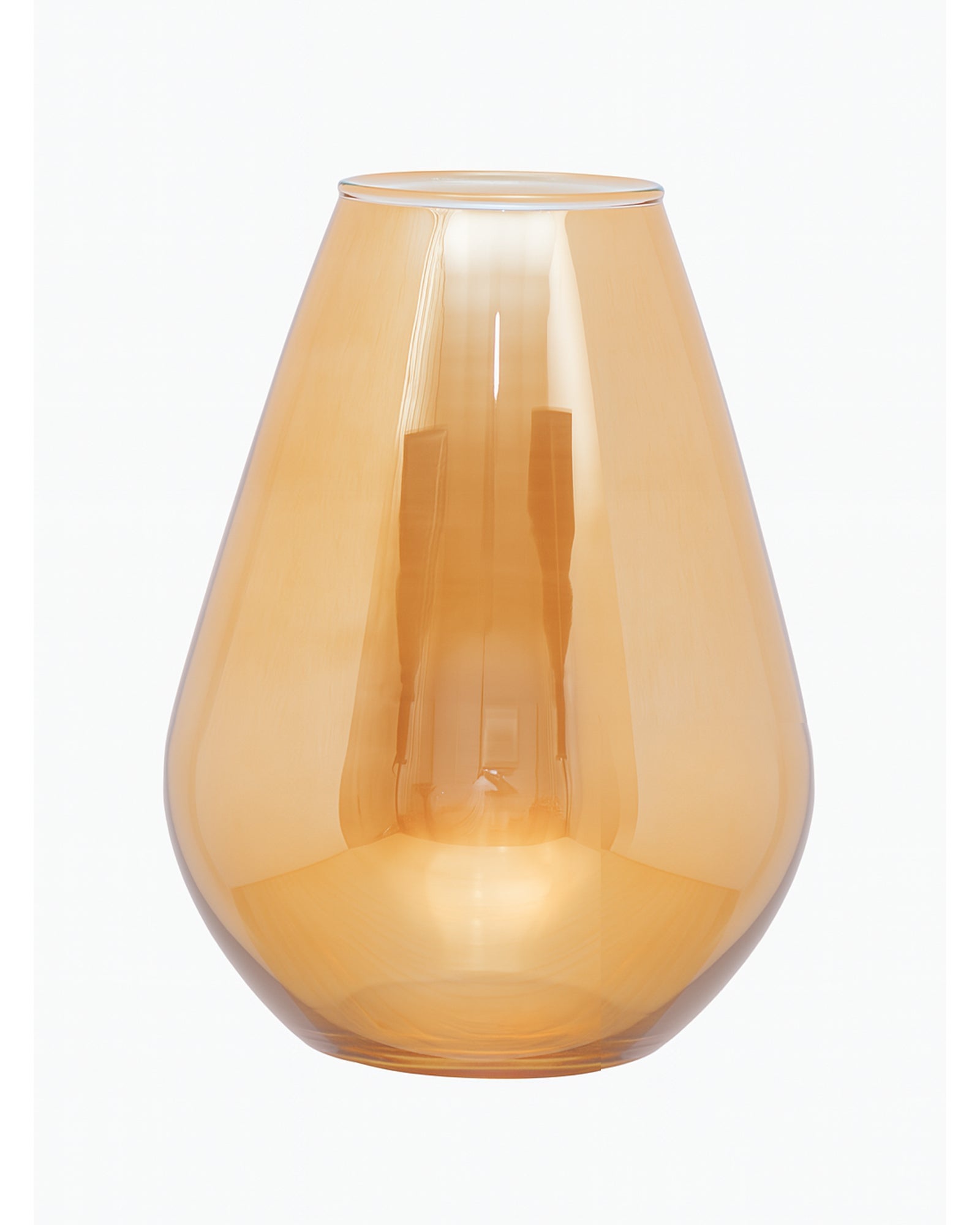 Pitcher Flower Vase for Flower Plants Glass Vase Pot for Living Room Home Decor Dining Table Decoration Water Plants Bedroom Hall Aesthetic House Warming Gift, Classic Urn, Amber Gold