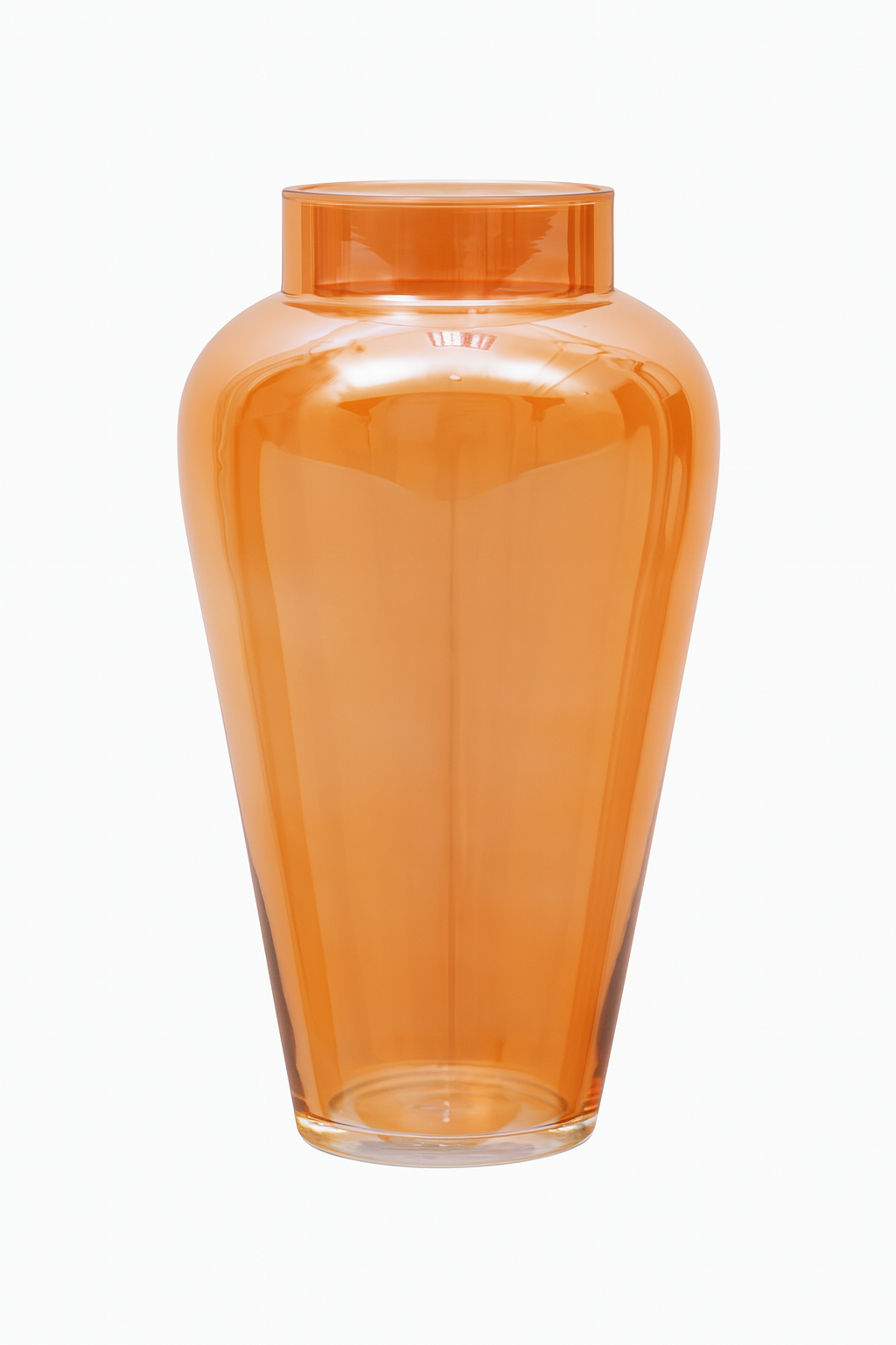 Pitcher Flower Vase for Flower Plants Glass Vase Pot for Living Room Home Decor Dining Table Decoration Water Plants Bedroom Hall Aesthetic House Warming Gift, Classic Urn, Amber Gold