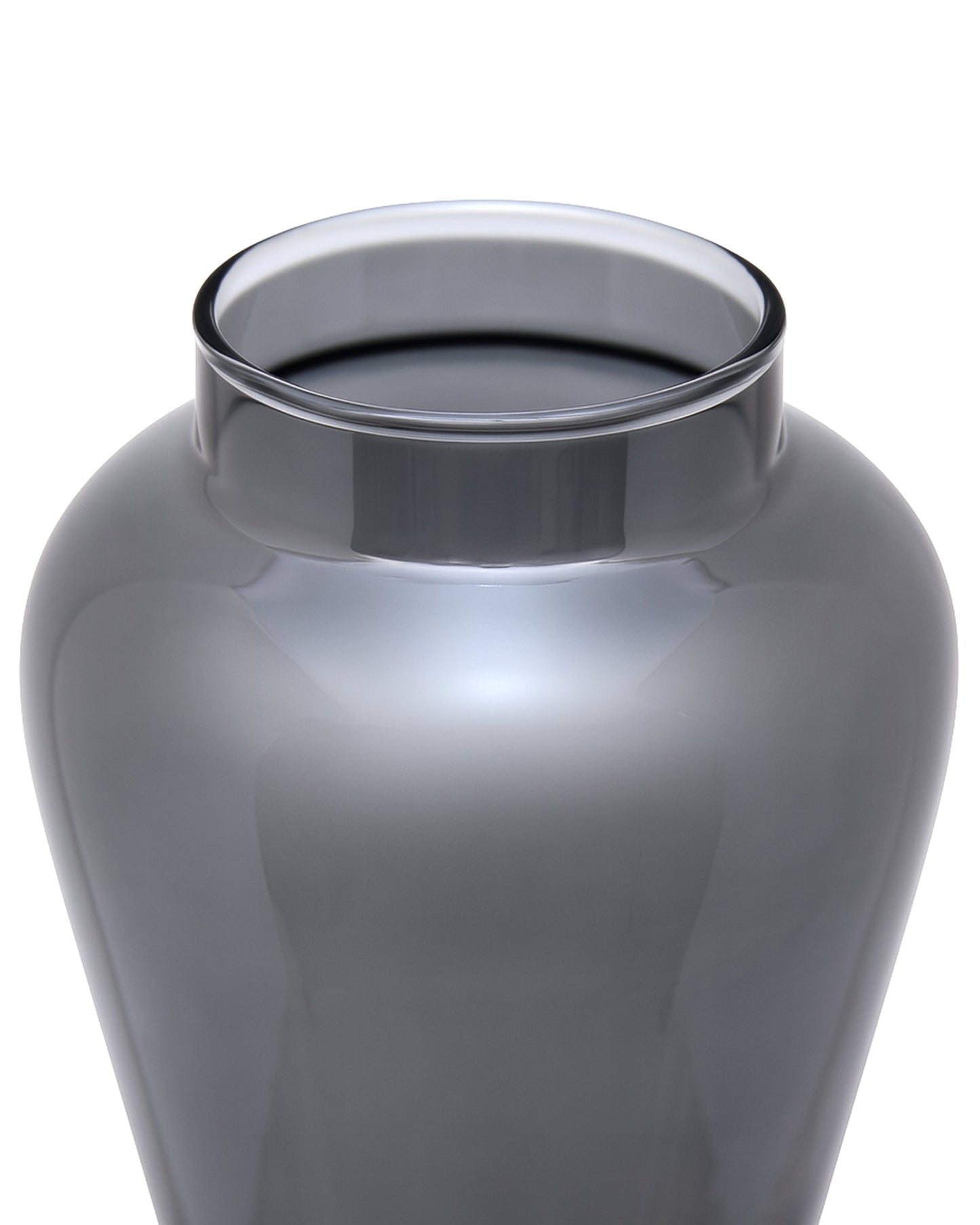 Pitcher Flower Vase for Flower Plants Glass Vase Pot for Living Room Home Decor Dining Table Decoration Water Plants Bedroom Hall Aesthetic House Warming Gift, Classic Urn, Smoky