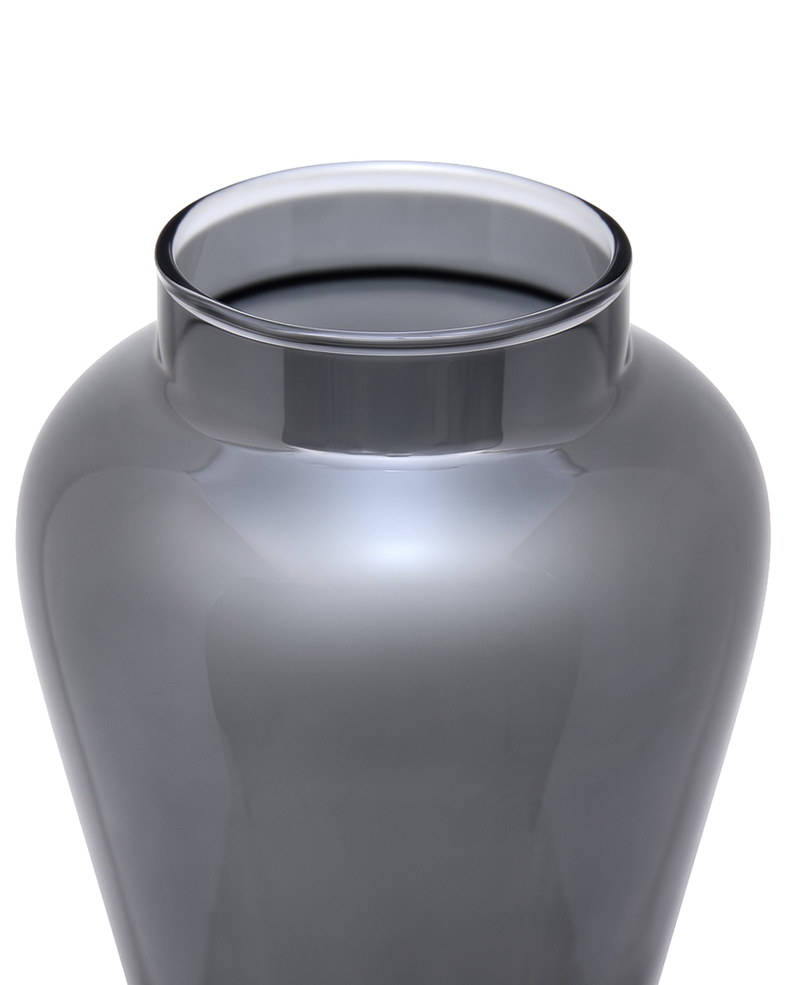 Pitcher Flower Vase for Flower Plants Glass Vase Pot for Living Room Home Decor Dining Table Decoration Water Plants Bedroom Hall Aesthetic House Warming Gift, Classic Urn, Smoky