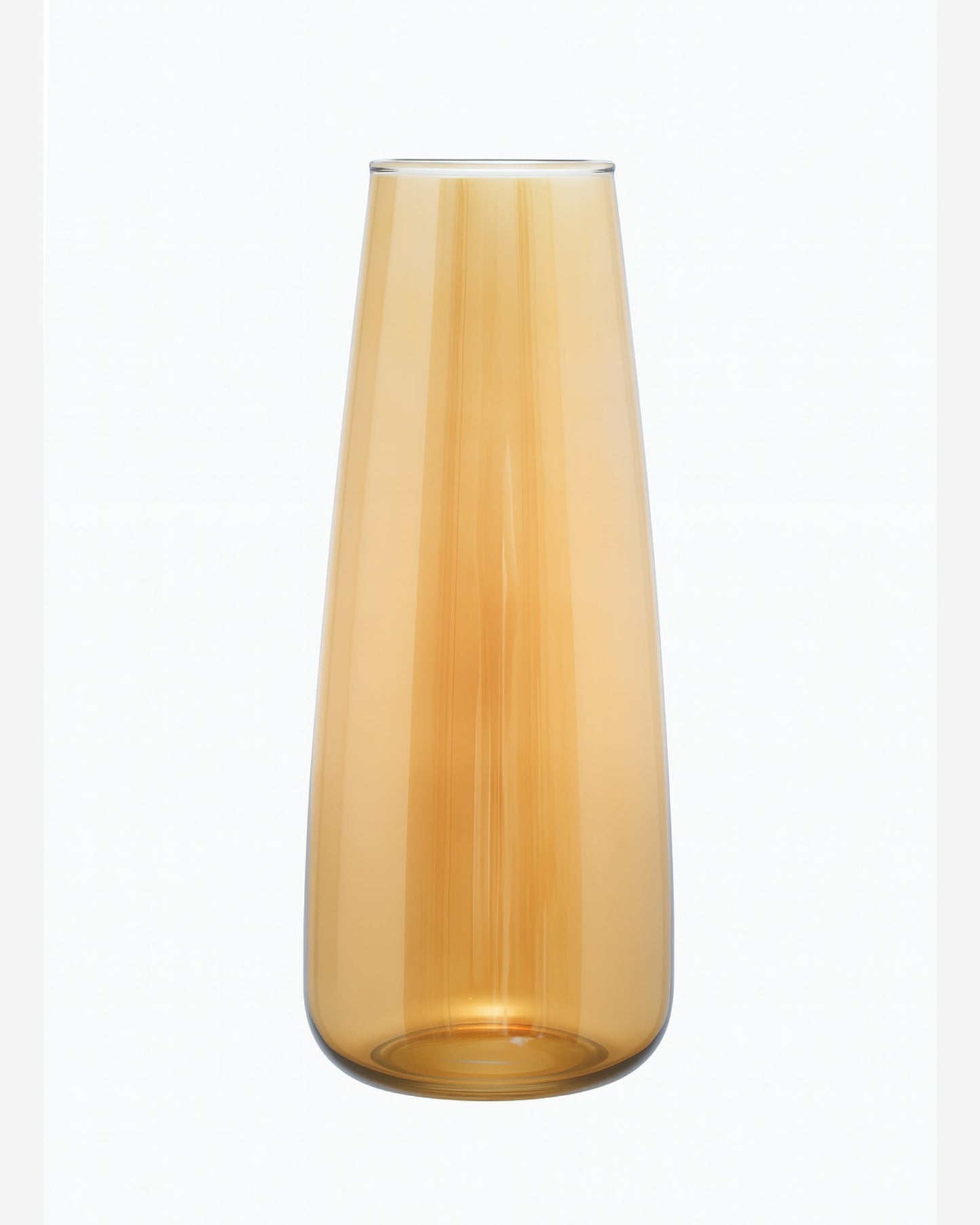 Flower Vase for Plants Flowers Glass Vase Pot for Living Room Water Plants (Gold, 22.8 cm X 6.3 cm X 7.6 cm) Home Decor Dining Table Hall Aesthetic House Warming Gift Decoration Bedroom, Amber Slim Taper
