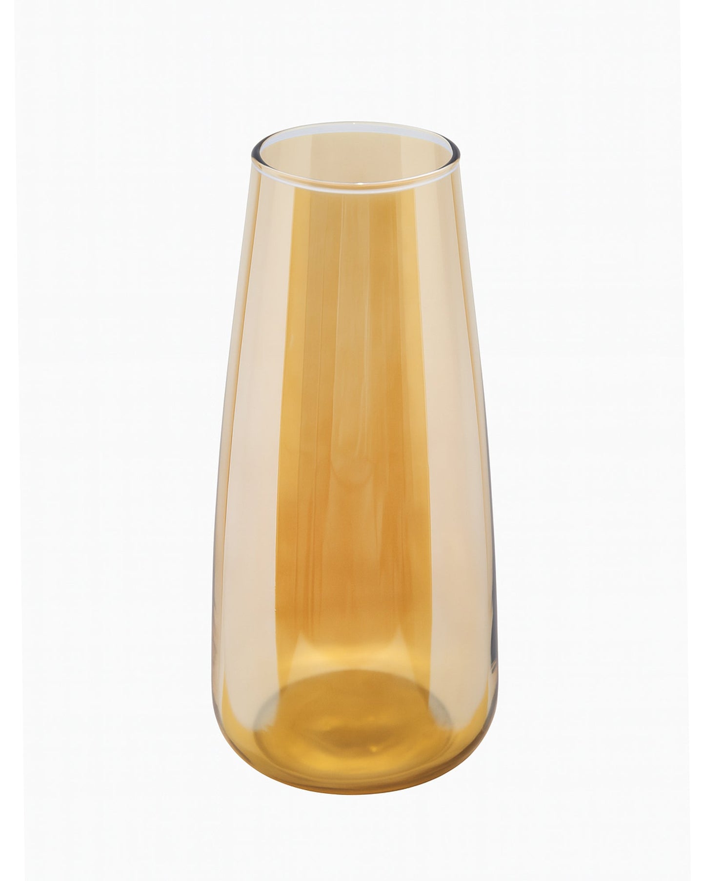 Flower Vase for Plants Flowers Glass Vase Pot for Living Room Water Plants (Gold, 22.8 cm X 6.3 cm X 7.6 cm) Home Decor Dining Table Hall Aesthetic House Warming Gift Decoration Bedroom, Amber Slim Taper