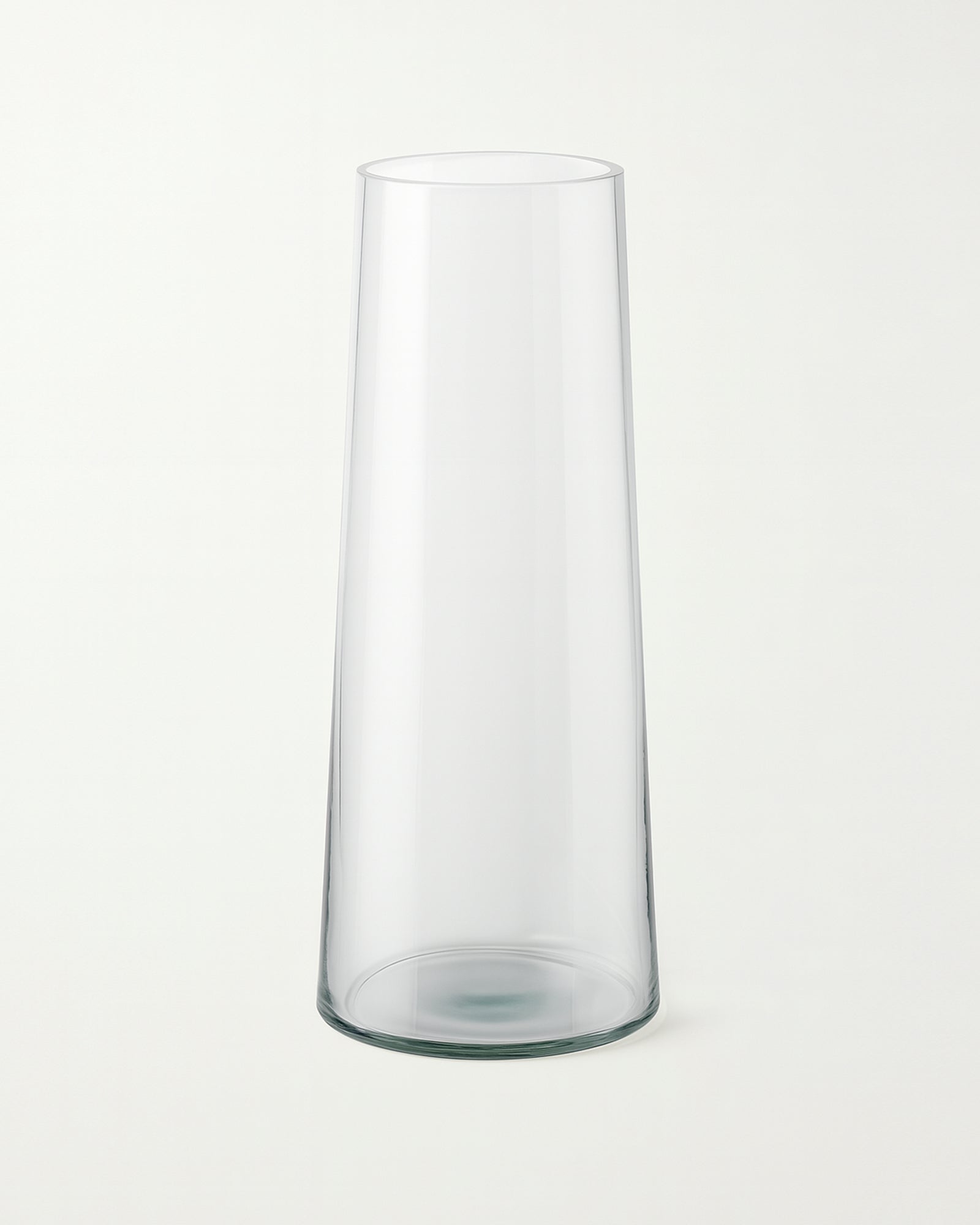 Glass Vase for Plants Flowers (Transparent, 29 cm X 8 cm) - Living Room Glass Vase Pot for Water Plants Home Décor Dining Table Decoration Bedroom Hall Aesthetic House Warming Gift, Stem Vase