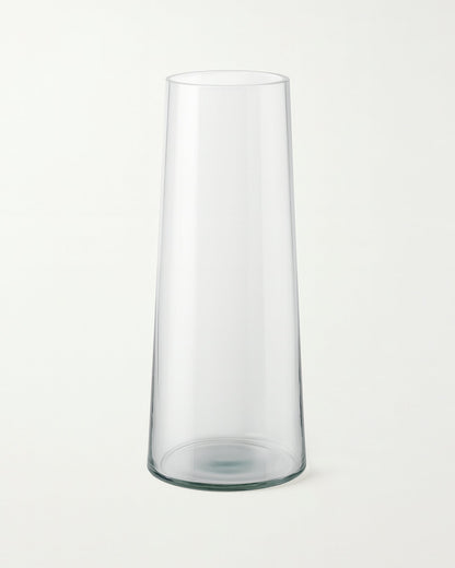 Glass Vase for Plants Flowers (Transparent, 29 cm X 8 cm) - Living Room Glass Vase Pot for Water Plants Home Décor Dining Table Decoration Bedroom Hall Aesthetic House Warming Gift, Stem Vase