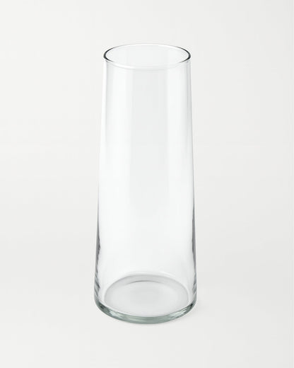 Glass Vase for Plants Flowers (Transparent, 29 cm X 8 cm) - Living Room Glass Vase Pot for Water Plants Home Décor Dining Table Decoration Bedroom Hall Aesthetic House Warming Gift, Stem Vase