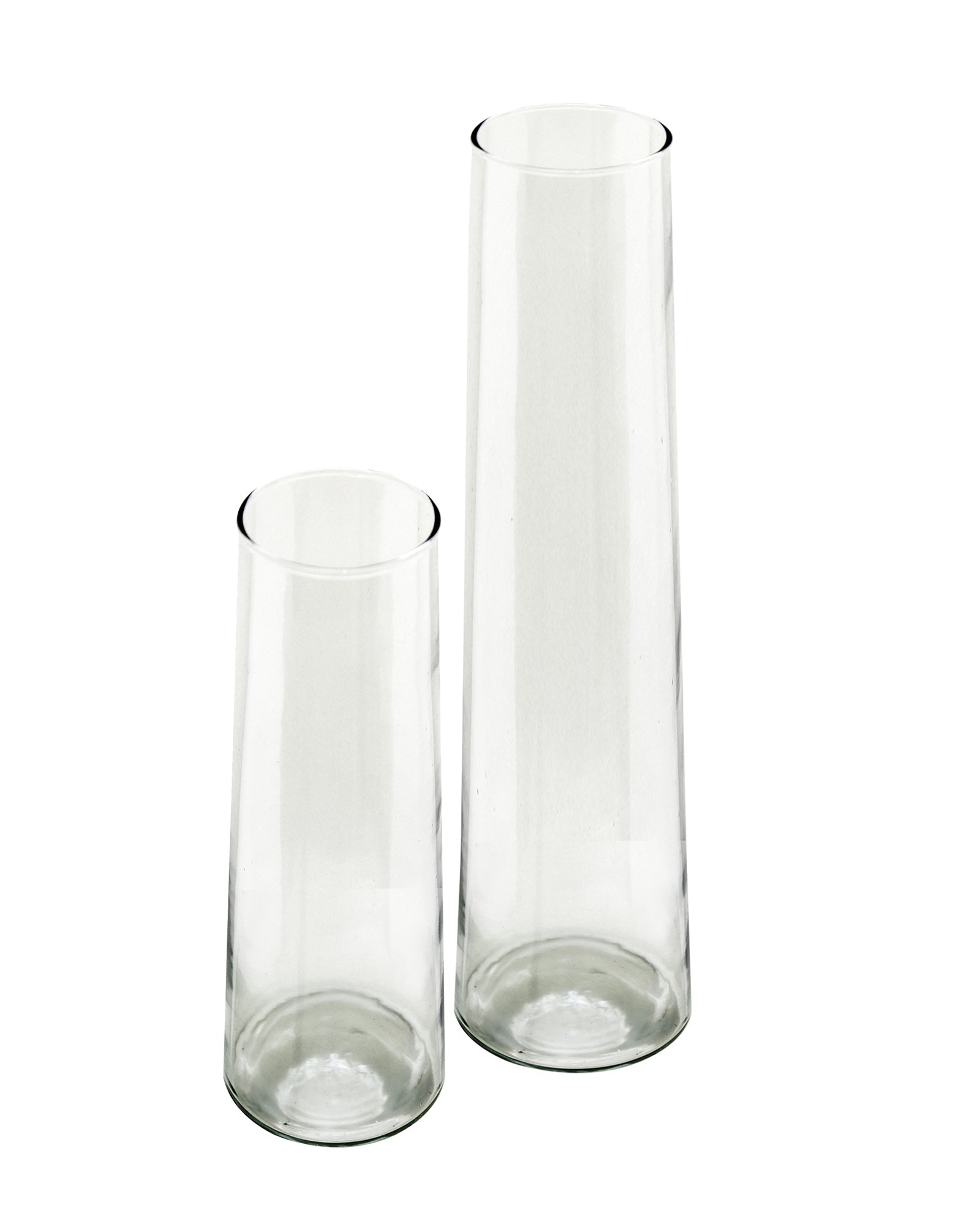 Glass Vase for Plants Flowers (Transparent, 29 cm X 8 cm) - Living Room Glass Vase Pot for Water Plants Home Décor Dining Table Decoration Bedroom Hall Aesthetic House Warming Gift, Stem Vase