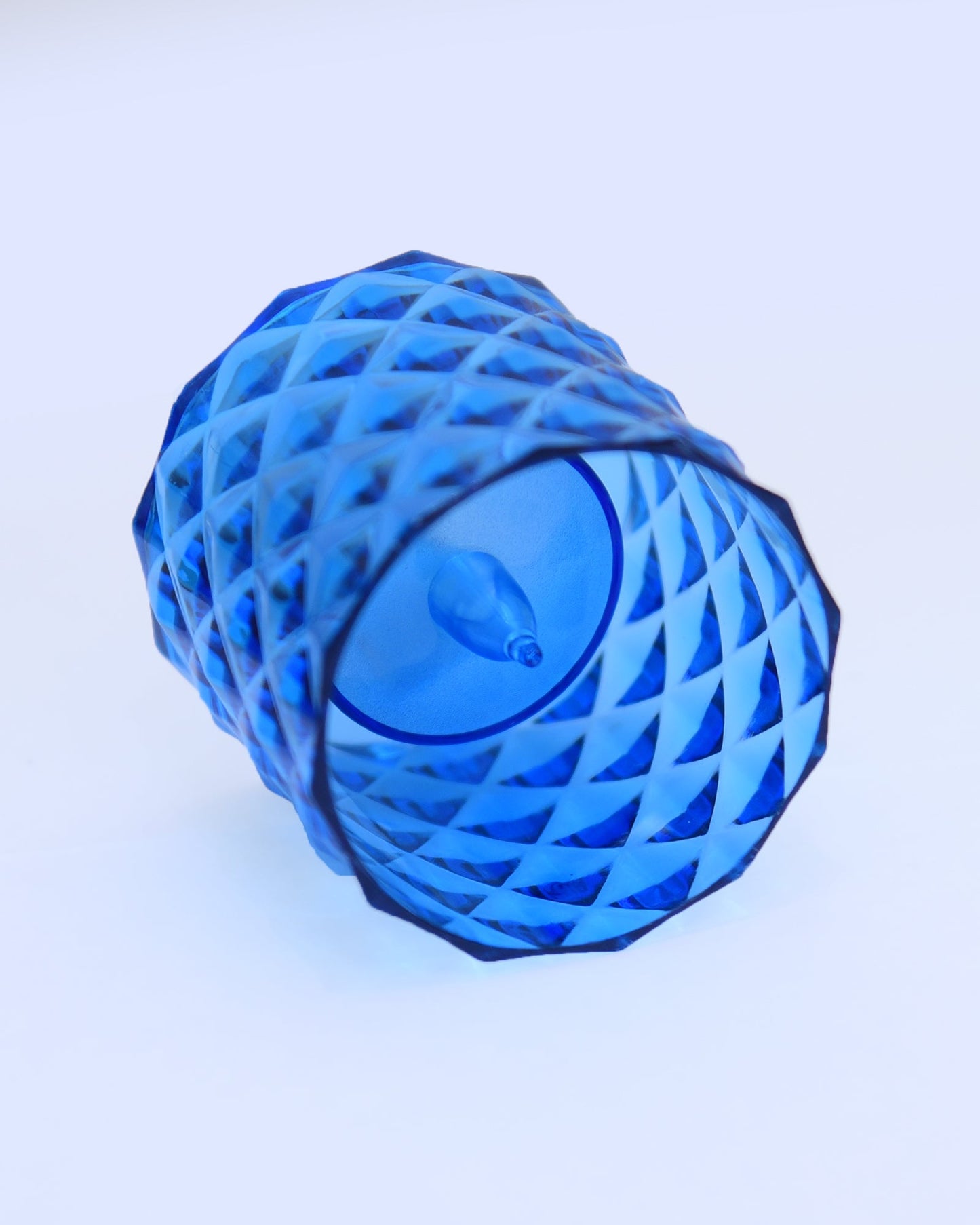 Acrylic Tealight Candle Holder – Diamond Cut Votive for Home Decoration, Diwali, Wedding & Festive Lighting – Decorative Table Centerpiece, Amber, set of 2