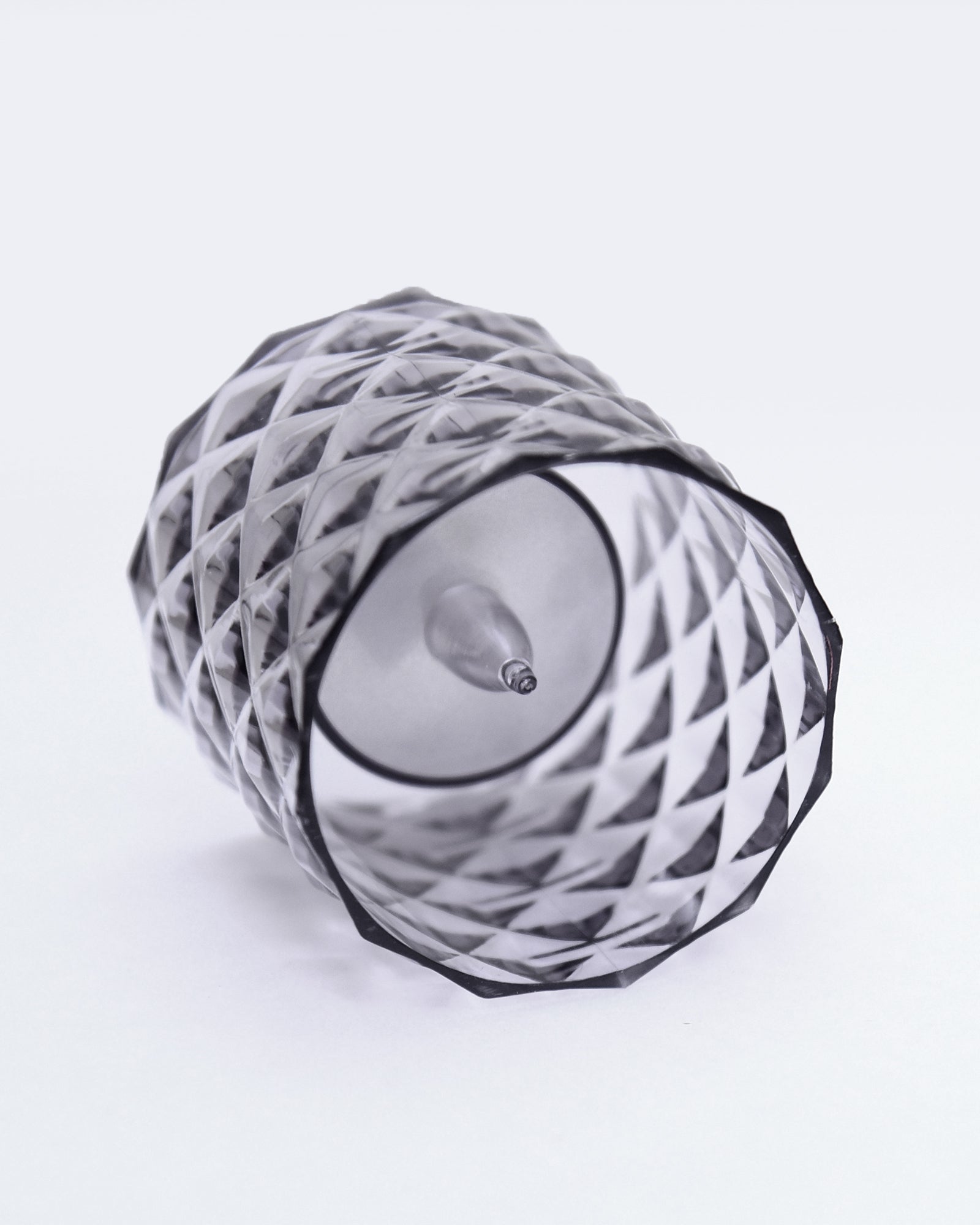 Acrylic Tealight Candle Holder – Diamond Cut Votive for Home Decoration, Diwali, Wedding & Festive Lighting – Decorative Table Centerpiece, Amber, set of 2