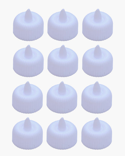 LED Tealight Candles – Warm White Flickering Flameless Lights for Home Décor, Diwali, Weddings & Parties, Battery Operated (Pack of 4)