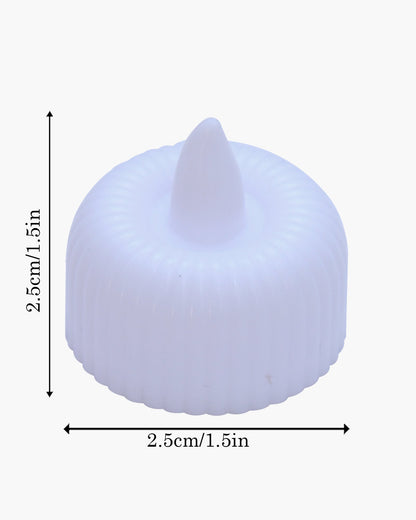 LED Tealight Candles – Warm White Flickering Flameless Lights for Home Décor, Diwali, Weddings & Parties, Battery Operated (Pack of 4)