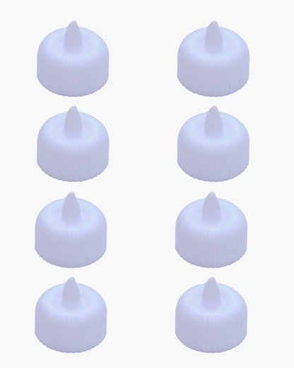 LED Tealight Candles – Warm White Flickering Flameless Lights for Home Décor, Diwali, Weddings & Parties, Battery Operated (Pack of 4)