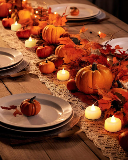 LED Tealight Candles – Warm White Flickering Flameless Lights for Home Décor, Diwali, Weddings & Parties, Battery Operated (Pack of 4)