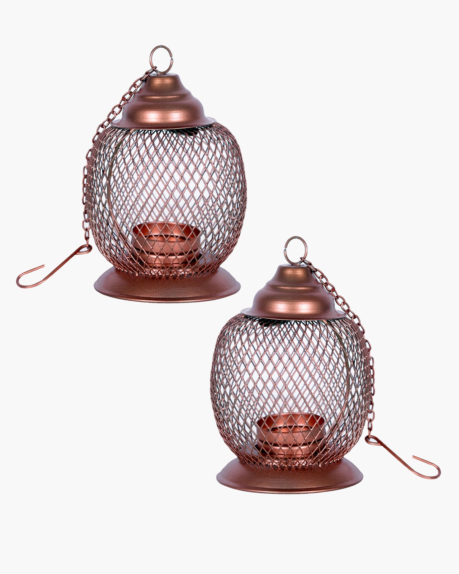 Wire Mesh Metal Tea Light Candle Holder – Decorative Tabletop Stand for Home, Diwali & Festive Décor, Golden