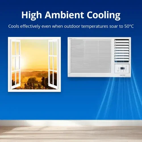 Voltas 1 Ton 3 Star Fixed Speed Window AC | 100% Copper | Turbo Cooling