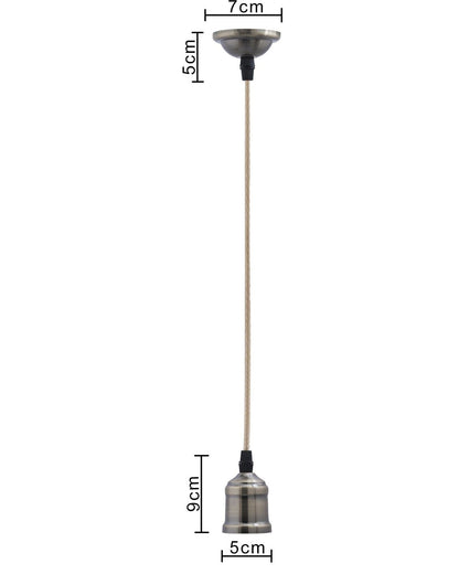 Homesake® Edison Filament Metallic Black Bronze Bulb Holder, Urban, Retro, Nordic Style, With Fixture, Set of 2