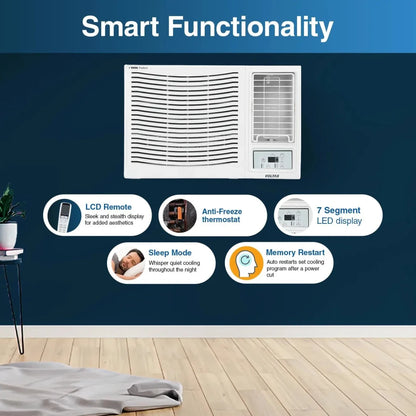 Voltas 1.5 Ton 3 Star Fixed Speed Window AC (Copper, Sleep Mode, Memory Restart Vectra Prism)