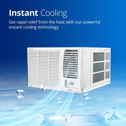 Voltas 1.5 Ton 3 Star, Turbo Mode Window AC (Copper Condenser, Anti-Rust Coating, Anti-Freeze Thermostat, Vectra PearL)