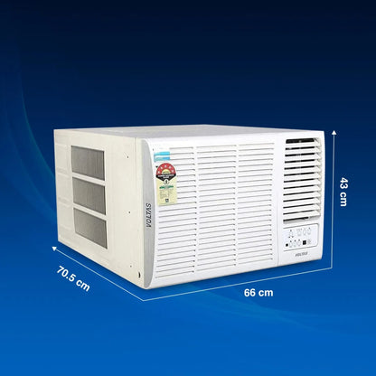 Voltas 1.5 Ton, 5 Star, Inverter Window AC (Copper, 2-in-1 Adjustable Mode, Vertis Elite)