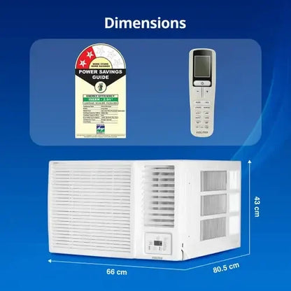 Voltas 2 Ton 3 Star Fixed Speed Window AC |100% Copper | Turbo Cooling (Vectra Plus)