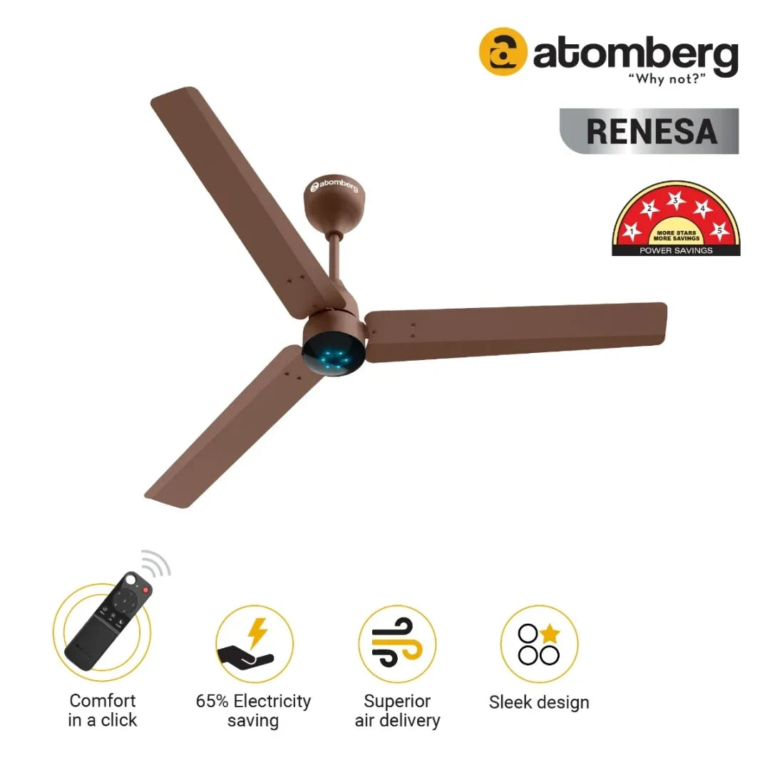 Atomberg Renesa 1200 mm BLDC Ceiling Fan With Remote Control