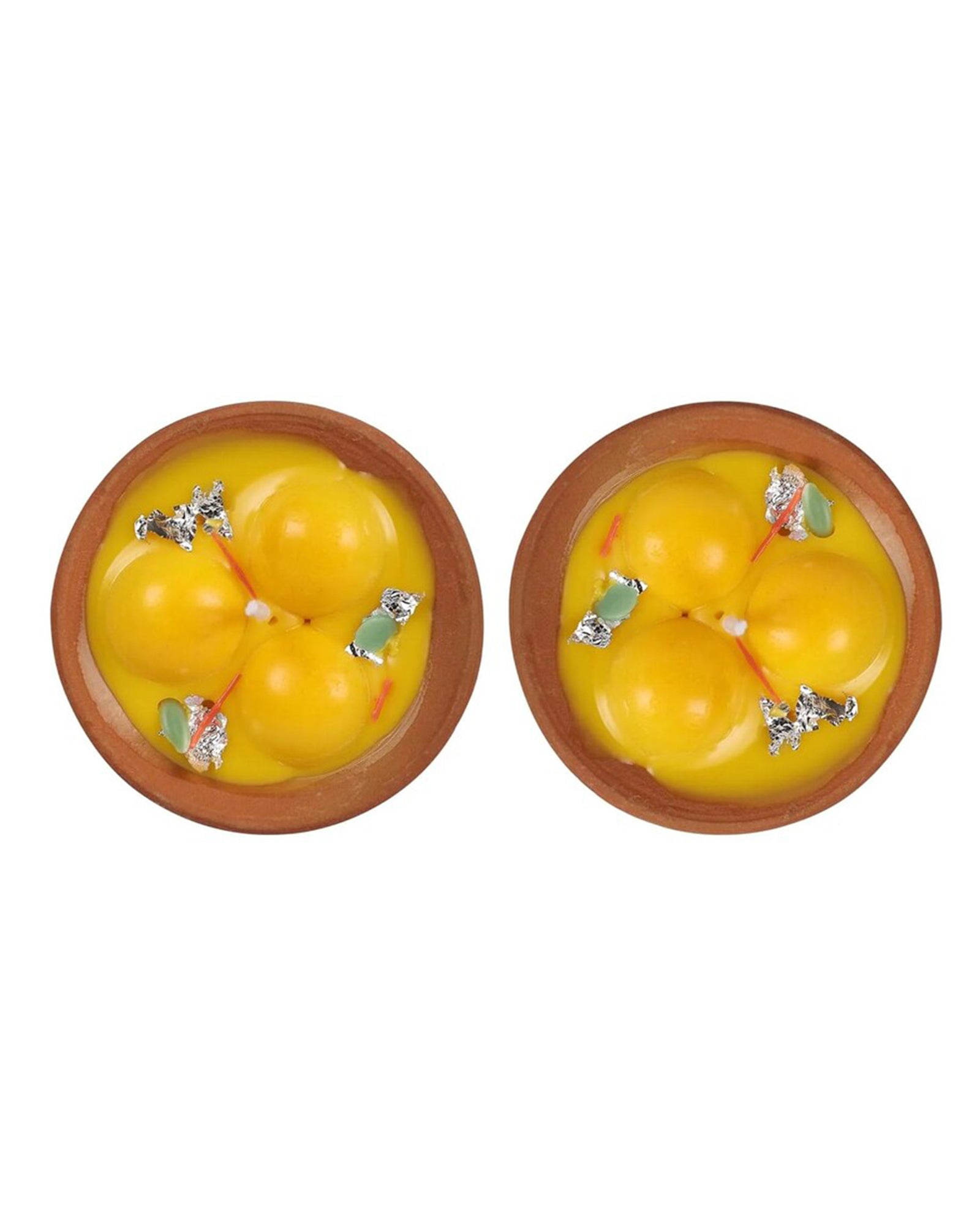 Premium Ladoo Candle, Hand Poured, Motichur Laddoo Candles, Diwali Gift Pack Decorative Scented Candle 100% Paraffin Wax, Set of 4