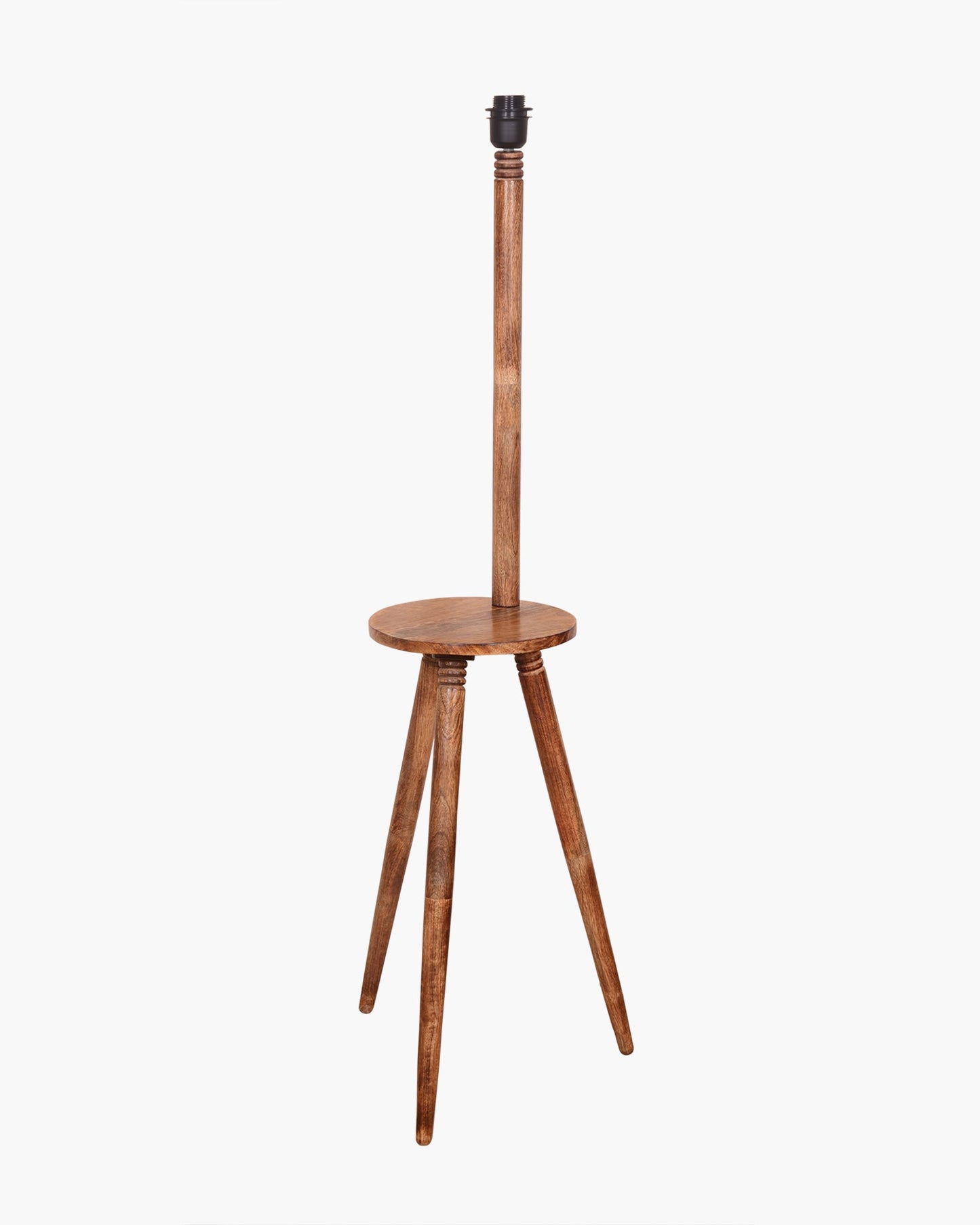 Table,Tripod Wooden Floor Lamp, Mid Century Standing Lamp, E27 Lamp Base, With Shade Modern Design Floor Reading Lamp for Living Room Bedroom, Study Room and Office