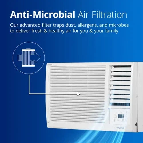 Voltas 1 Ton 3 Star Fixed Speed Window AC | 100% Copper | Turbo Cooling