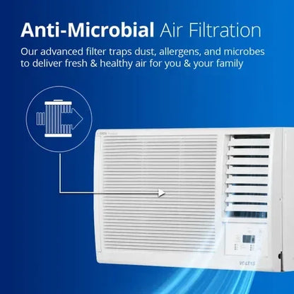 Voltas 1 Ton 3 Star Fixed Speed Window AC | 100% Copper | Turbo Cooling