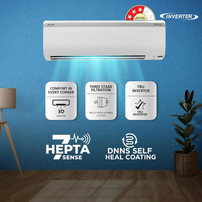 Daikin 1 Ton 3 Star Inverter Split AC